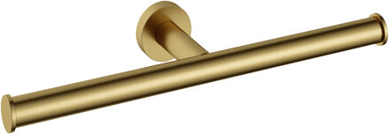 Hotbath &MORE Toiletrolhouder dubbel BBP Geborsteld Messing PVD (BAA05BBP) Goud