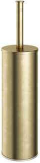 Hotbath &MORE WC-borstelgarnituur Vrijstaand BB - Living Colours vormen een Poetsbaar patina Geborsteld messing BAA12BB Messing geborsteld (goud)