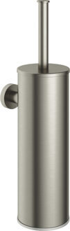 Hotbath &MORE WC-borstelgarnituur Wandmodel GN Geborsteld Nikkel (BAA11GN) Grijs