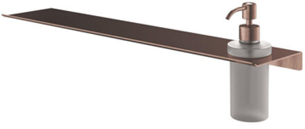 Hotbath &More Zeepdispenser glass voor Planchet serie Geborsteld koper PVD