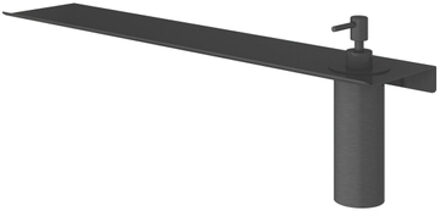Hotbath &MORE Zeepdispenser - voor planchet serie - Geborsteld zwart PVD SHA10MBP Zwart geborsteld