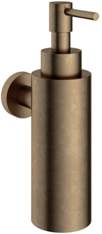 Hotbath &MORE Zeepdispenser Wandmodel AB - Living Colours vormen een natuurlijk patina Verouderd messing BAA09AB Messing verouderd (koper)