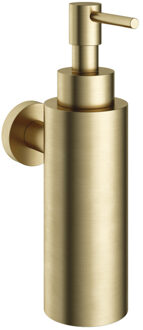 Hotbath &MORE Zeepdispenser Wandmodel BB - Living Colours vormen een Poetsbaar patina Geborsteld messing BAA09BB Messing geborsteld (goud)