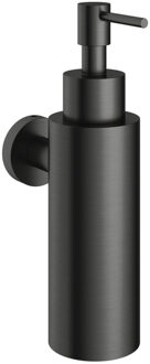 Hotbath &MORE Zeepdispenser wandmodel MBP Geborsteld zwart PVD BAA09MBP Zwart geborsteld