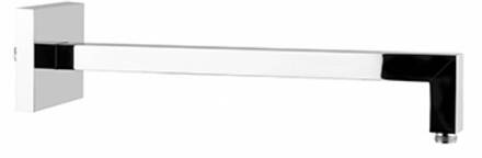 Hotbath Muuruitloop Hotbath Mate 35 cm Verzwaard Vierkant Chroom