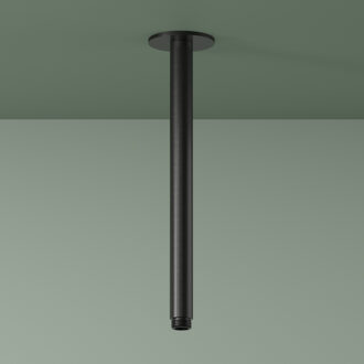 Hotbath Plafondbuis Ace 30 cm Geborsteld Zwart PVD