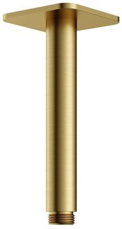 Hotbath Plafondbuis Gal 15 cm Vierkant Geborsteld Messing PVD