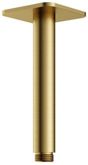 Hotbath Plafondbuis Hotbath Gal 15 cm Vierkant Geborsteld Messing PVD