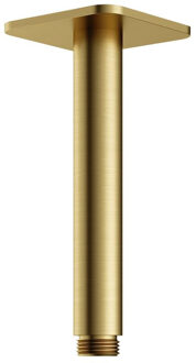 Hotbath Plafondbuis Hotbath Gal 15 cm Vierkant Geborsteld Messing PVD