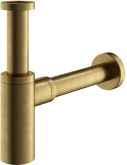 Hotbath Sifon Hotbath Archie Rond Geborsteld Messing PVD