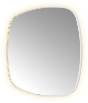 Hotbath Spiegel Hotbath &MORE 100x100 cm LED-Verlichting Spiegelverwarming Deens Ovaal Mat Wit