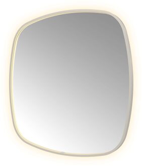 Hotbath Spiegel Hotbath &MORE 100x100 cm LED-Verlichting Spiegelverwarming Deens Ovaal RVS