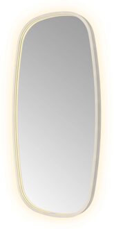 Hotbath Spiegel Hotbath &MORE 100x50 cm LED-Verlichting Spiegelverwarming Deens Ovaal RVS