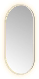 Hotbath Spiegel Hotbath &MORE 100x50 cm LED-Verlichting Spiegelverwarming Ovaal RVS