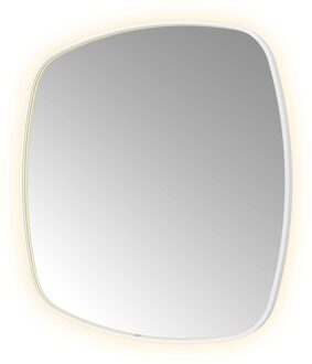 Hotbath Spiegel Hotbath &MORE 120x120 cm LED-Verlichting Spiegelverwarming Deens Ovaal Mat Wit