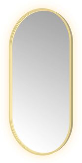 Hotbath Spiegel Hotbath &MORE 120x60 cm LED-Verlichting Spiegelverwarming Ovaal Geborsteld Messing PVD