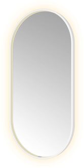 Hotbath Spiegel Hotbath &MORE 120x60 cm LED-Verlichting Spiegelverwarming Ovaal Mat Wit