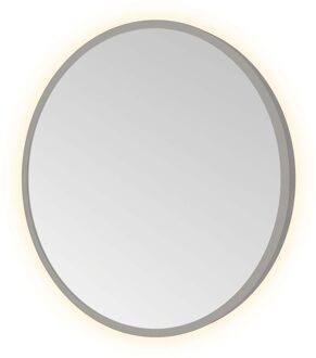 Hotbath Spiegel Hotbath &MORE 40x40 cm LED-Verlichting Rond Geborsteld Gunmetal