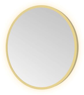 Hotbath Spiegel Hotbath &MORE 40x40 cm LED-Verlichting Rond Geborsteld Messing PVD