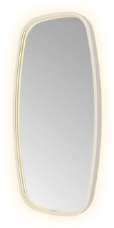 Hotbath Spiegel Hotbath &MORE 80x40 cm LED-Verlichting Spiegelverwarming Deens Ovaal RVS