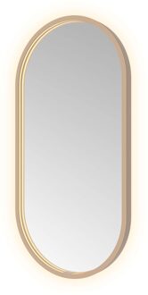 Hotbath Spiegel Hotbath &MORE 80x40 cm LED-Verlichting Spiegelverwarming Ovaal Geborsteld Koper PVD