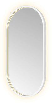 Hotbath Spiegel Hotbath &MORE 80x40 cm LED-Verlichting Spiegelverwarming Ovaal Mat Wit