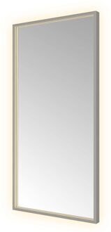 Hotbath Spiegel Hotbath &MORE 80x50 cm LED-Verlichting Spiegelverwarming Rechthoek Geborsteld Gunmetal