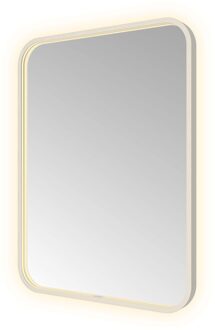 Hotbath Spiegel Hotbath &MORE 80x60 cm LED-Verlichting Spiegelverwarming Rechthoek Afgerond RVS
