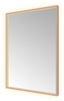 Hotbath Spiegel Hotbath &MORE 80x60 cm LED-Verlichting Spiegelverwarming Rechthoek Geborsteld Koper PVD