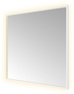 Hotbath Spiegel Hotbath &MORE 80x80 cm LED-Verlichting Spiegelverwarming Vierkant Mat Wit