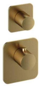 Hotbath Thermostaat Gal High Flow met 1 Stopkraan Geborsteld Messing PVD