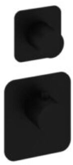 Hotbath Thermostaat Gal High Flow met 1 Stopkraan Mat Zwart