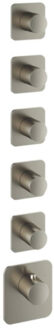 Hotbath Thermostaat Hotbath Gal High Flow met 5 Stopkranen Geborsteld Nikkel PVD