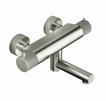 Hotbath Thermostatische Badmengkraan Hotbath Cobber X Met Wegdraaibare Uitloop Geborsteld Nikkel