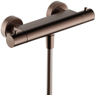 Hotbath Thermostatische Douchemengkraan Hotbath Ace Met 1/2 Doucheslang Onder aansluiting 26.6 Cm Geborsteld Koper PVD