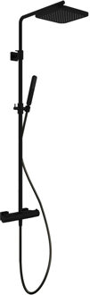 Hotbath Thermostatische Stortdoucheset Gal 128 cm Mat Zwart