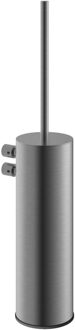 Hotbath Toiletborstel Met Houder Hotbath Archie Wandmodel Geborsteld Gunmetal PVD