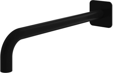 Hotbath Wandarm Gal 40 cm Vierkant Mat Zwart