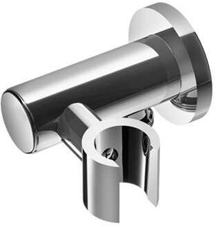 Hotbath Wandsteun Hotbath Mate Geborsteld Nikkel Met Uitlaat Voor Inbouw Regendouche Geborsteld Nikkel