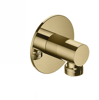 Hotbath Wanduitlaat Hotbath Cobber Geborsteld Messing PVD