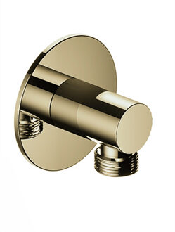 Hotbath Wanduitlaat Hotbath Cobber Gepolijst Messing Living Colours