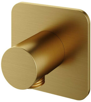 Hotbath Wanduitlaat Hotbath Gal Vierkant Geborsteld Messing PVD