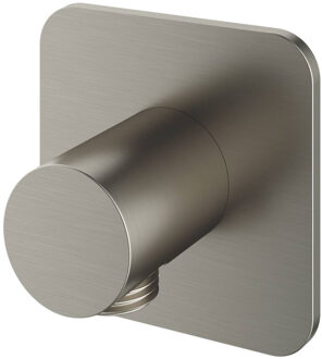 Hotbath Wanduitlaat Hotbath Gal Vierkant Geborsteld Nikkel PVD