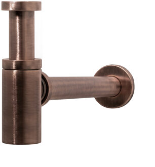 Hotbath Wastafel Sifon Hotbath Cobber Rond Geborsteld Koper PVD