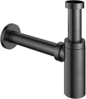 Hotbath Wastafel Sifon Hotbath Gal Rond Geborsteld Gunmetal PVD