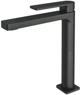 Hotbath Wastafelkraan Gal Hoog 28.3 cm Geborsteld Gunmetal PVD