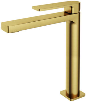 Hotbath Wastafelkraan Gal Hoog 28.3 cm Geborsteld Messing PVD