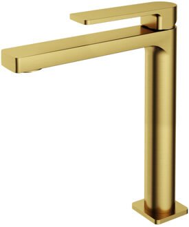 Hotbath Wastafelkraan Hotbath Gal Hoog 28.3 cm Geborsteld Messing PVD