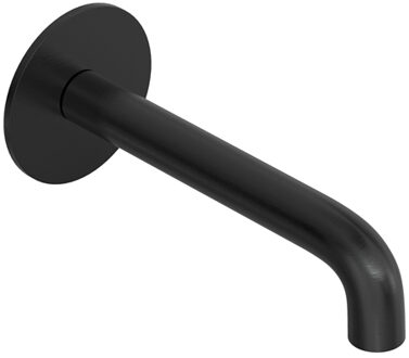 Hotbath Wastafelkraan Uitloop Hotbath Cobber Rond 15 cm Geborsteld Zwart PVD