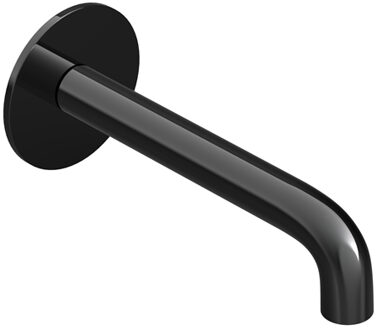 Hotbath Wastafelkraan Uitloop Hotbath Cobber Rond 15 cm Gepolijst Zwart PVD